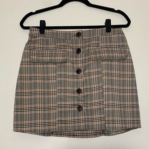 Urban Outfitters Plaid Mini Skirt